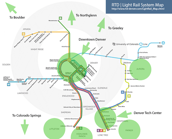 Denver Rtd Light Rail Map 